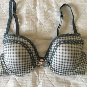 Aerie Katie Underwire Lightly Lined Blue Bra 32B